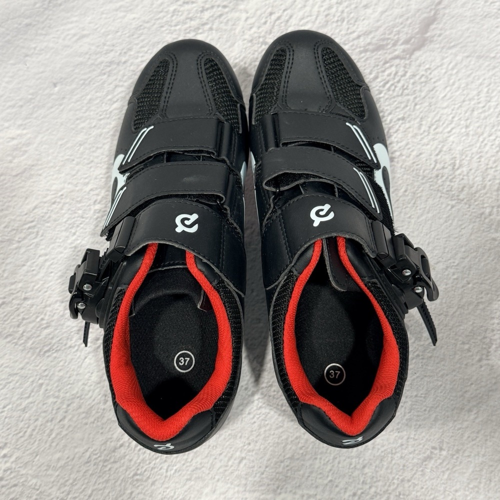 Peloton Bike Shoes Women's Size EU 37 US 6 Cycling Shoes Cleats Black - Picture 3 of 12